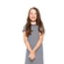 Girls' Breton Cotton Knit Dress, thumbnail 1 of 3