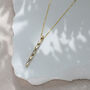 9ct Two Colour Gold Twist Diamond Cut Pole Necklace, thumbnail 1 of 2