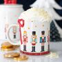 Nutcracker Print Mug With Bow, thumbnail 1 of 3
