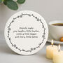 Porcelain Round Coaster Friends Make You Laugh A Little Louder Friendship Gift, thumbnail 1 of 4