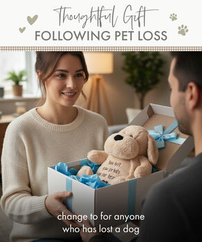 Embroidered 'Paw Prints on Our Hearts' Comfort Teddy Dog, 5 of 10