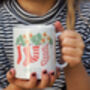 Personalised 'Tropical' Christmas Mug With Hot Choc Kit, thumbnail 2 of 2