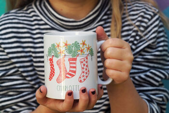 Personalised 'Tropical' Christmas Mug With Hot Choc Kit, 2 of 2