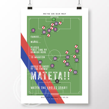 Crystal Palace Mateta Goal Poster, 2 of 6