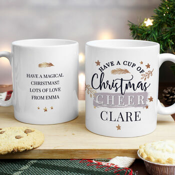 Personalised Cup Of Christmas Cheer Mug, 2 of 4