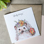 Pack Of Three Watercolour Cards Pig Hedgehog And Bunny, thumbnail 1 of 3