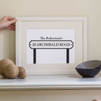 Personalised New Home Road Sign Print, 3 of 5
