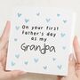 First Father's Day Grandad Card From Baby, thumbnail 1 of 7