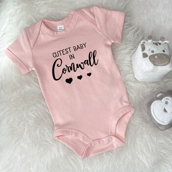 Cutest Baby In … Personalised Babygrow, 3 of 4