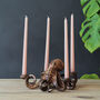 Octopus Candle Holders In Gold, Silver And Bronze, thumbnail 3 of 8