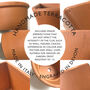 Personalised Garden Engraved Terracotta Window Pot, thumbnail 4 of 4