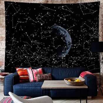 Constellation Space Galaxy Wall Tapestry, 2 of 7