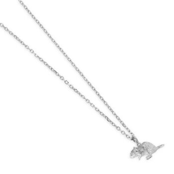 Personalised Sterling Silver Gerbil Necklace, 2 of 6