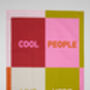 Cool People Live Here Tea Towel, thumbnail 3 of 3