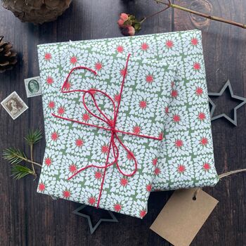 Patchwork Star Paper Fibre Wrapping Paper Set, 11 of 12