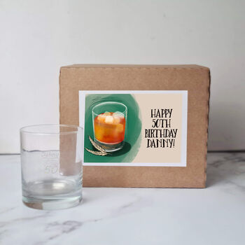 50th Birthday Whisky Glass, 7 of 7