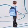 Personalised Blue Large Backpack, thumbnail 1 of 5