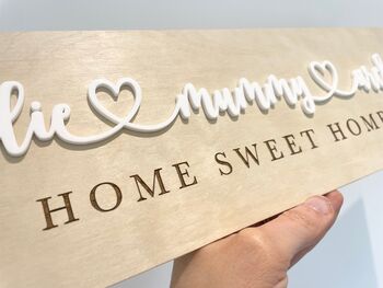 3D Personalised Wooden Name Sign, 3 of 6