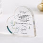 Father Of The Bride Wedding Heart Plaque Gift, thumbnail 1 of 5