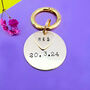 Brass Wedding Date Keyring Gift For Couples, thumbnail 1 of 4