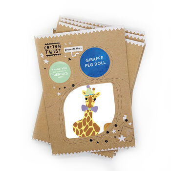 Make Your Own Giraffe Peg Doll Kit, 7 of 7