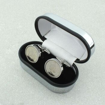 Personalised Watch Movement Cufflink Set Oblong, 7 of 8