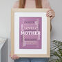 Personalised Lilac Word Art Print 'Use Any Words', thumbnail 2 of 8