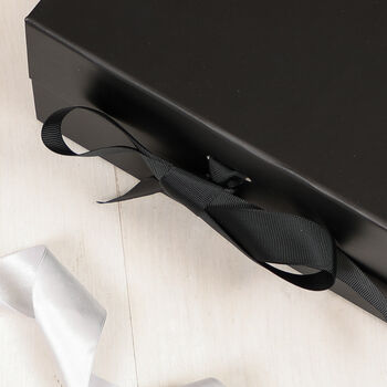 Father's Day Personalised A4 Black Gift Box, 2 of 4