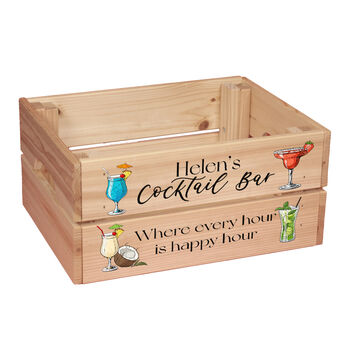 Personalised Cocktail Bar Gift Crate, 2 of 2