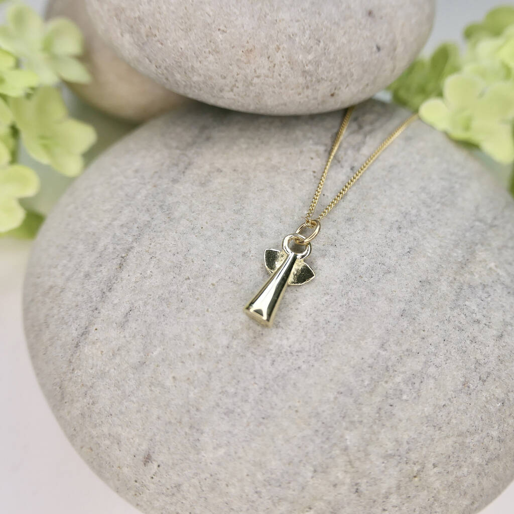 14ct Gold Angel Necklace, 1 of 6