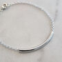 Sterling Silver Curved Bar Bracelet, thumbnail 5 of 9
