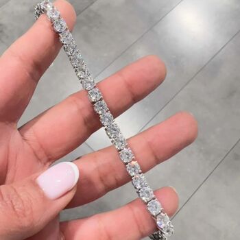 Sterling Silver 5mm Tennis Bracelet, 2 of 5