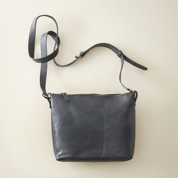 Fair Trade Classic Leather Shoulder Cross Body Handbag, 4 of 12