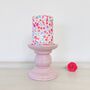 Floral Pillar Candle ~ Pinks, thumbnail 6 of 6