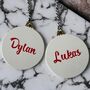 Personalised Name Leather Bauble, thumbnail 5 of 5