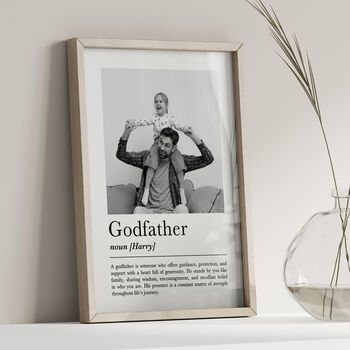 Personalised Godfather Print, Gift For Godfather, 5 of 6