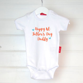 Personalised 1st Father's Day Babygrow, 5 of 9