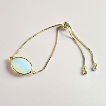 Opalite Adjustable Bolo Bracelet Taylor Swift Inspired, 4 of 5