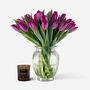 Violacious Dutch Tulip Fresh Bouquet, thumbnail 2 of 3
