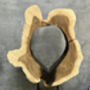 40cm Molten Glass Hanging Bowl On Teak Root Base, thumbnail 8 of 12