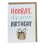 'Hooray, It's Your Birthday' Greetings Card, thumbnail 3 of 3