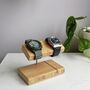 Bamboo Double Watch Stand, thumbnail 2 of 7