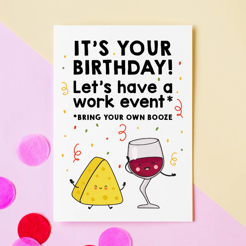 'Bring Your Own Booze' Downing Street Birthday Card By Of Life & Lemons ...