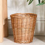 Woven Wicker Basket Waste Paper Bin, thumbnail 1 of 4