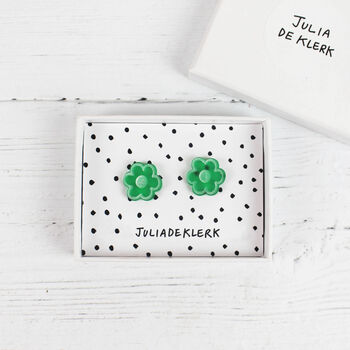 Colourful Daisy Shaped Stud Earrings, 5 of 7