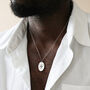 Men's Personalised Compass Necklace In Stainless Steel, thumbnail 1 of 6