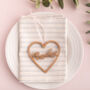 Personalised Laser Cut Wooden Heart Decoration, thumbnail 1 of 2