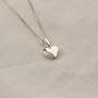 Solid Heart Necklace18ct Gold Plated Or Sterling Silver, thumbnail 1 of 5