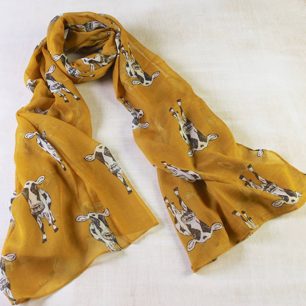 cow print scarf top