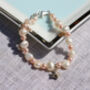 Girl's Freshwater Pearl Bracelet With Silver Star, thumbnail 5 of 5